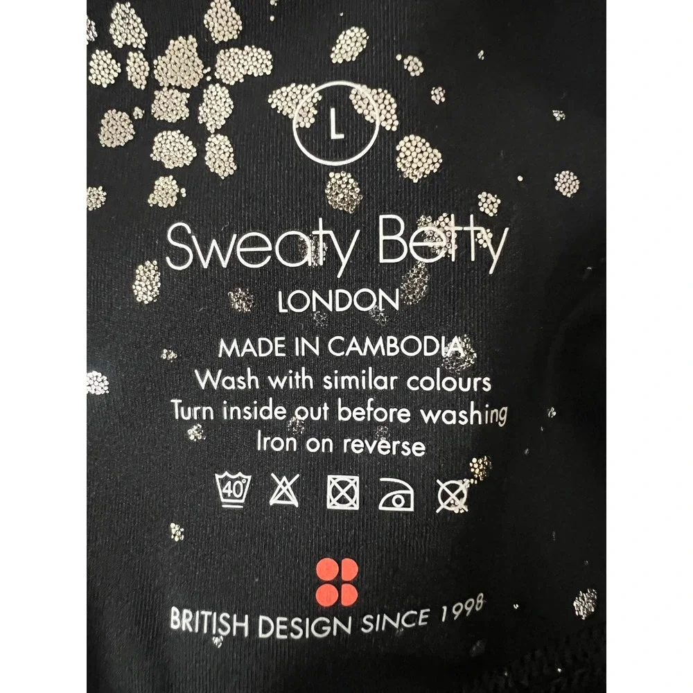 Sweaty Betty glow sparkle ankle leggings size large activewear sporty athletic - Picture 4 of 8